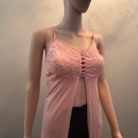 Guess Deamy Rose Maizie Maxi Top NWT XS - Picture 2 of 13